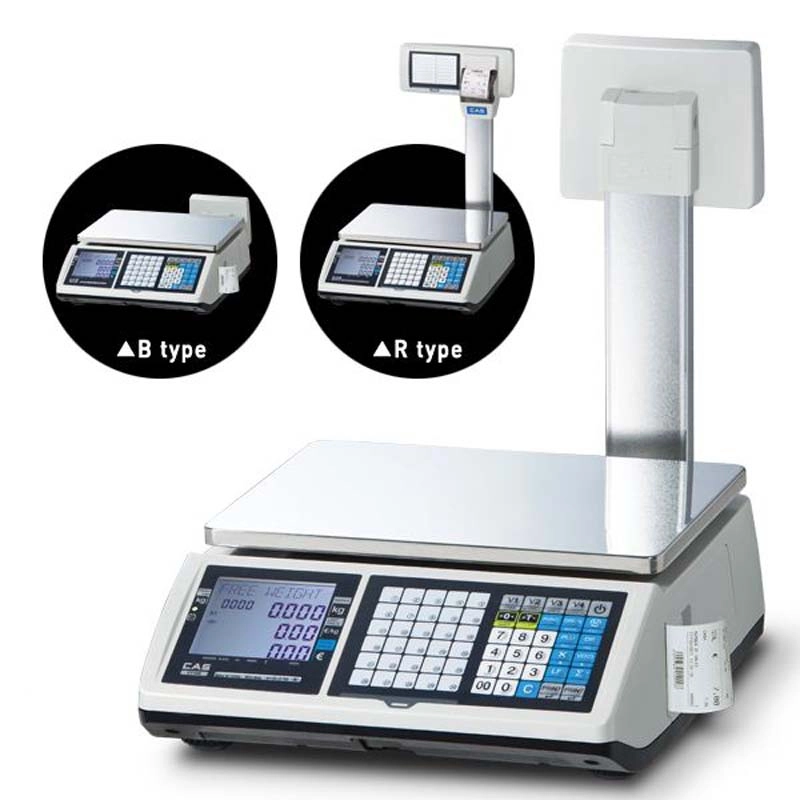 Cân Điện Tử Tính Tiền Siêu Thị 6kg 15kg 30kg CAS Hàn Quốc CL3000 P